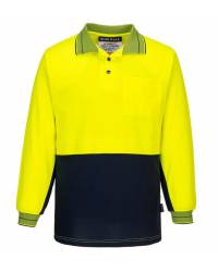 Cotton Comfort Hi-Vis Polo L/S, Men's